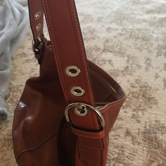 Brown leather Coach purse, brand new - Picture 1 of 4